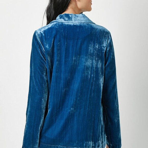 MYSTREE VELVET OPEN BLAZER - Picture 3 of 3